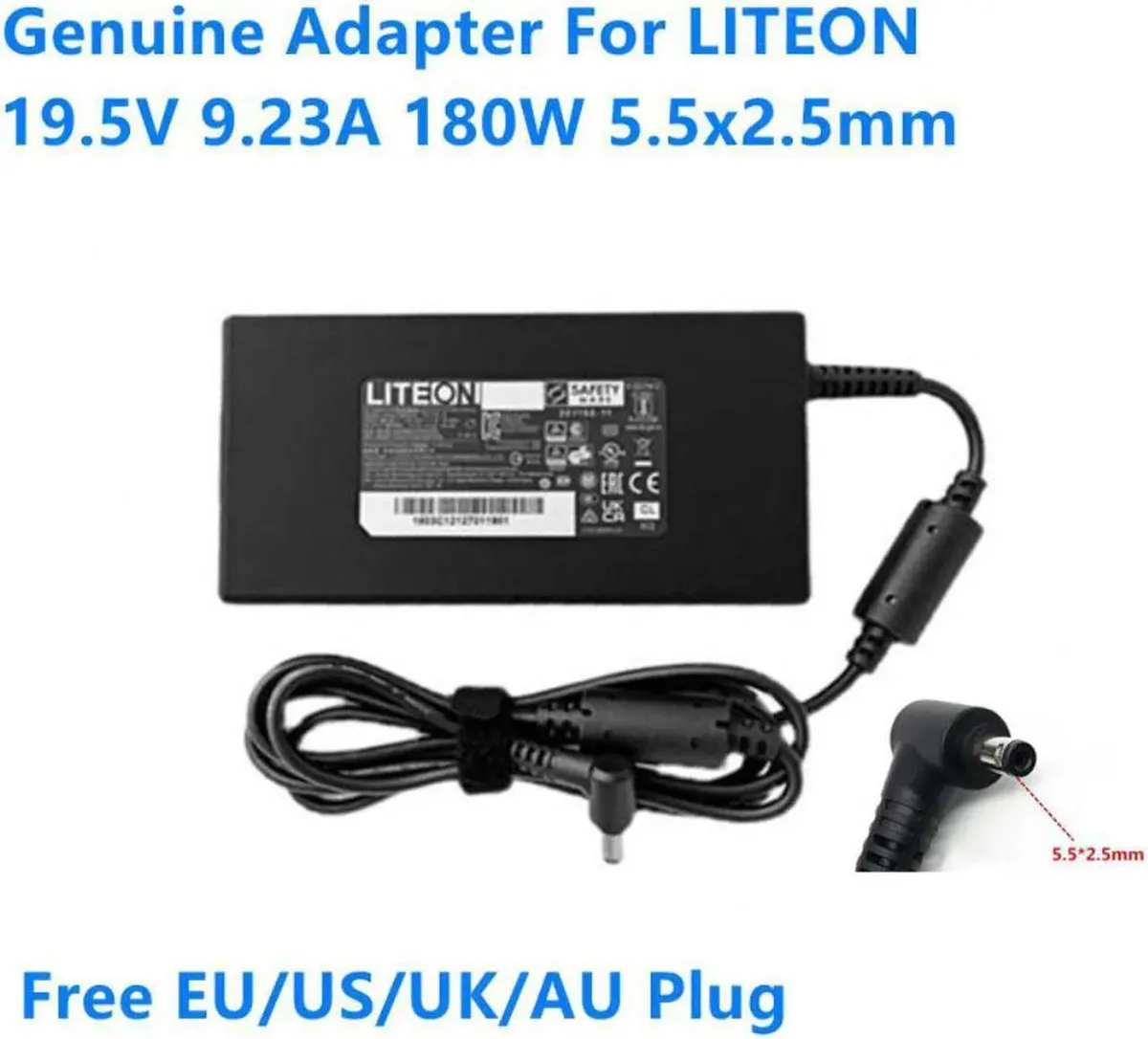 Vszerda Vszerda 19.5V 9.23A 180W 5.5x2.5mm PA-1181-16 PA-1181-28 power adapter — product photo
