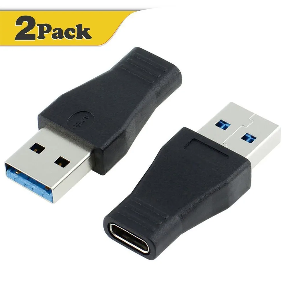 TeKit TeKit USB 3.0 Male to Type C Female Adapter 2 Pack — product photo