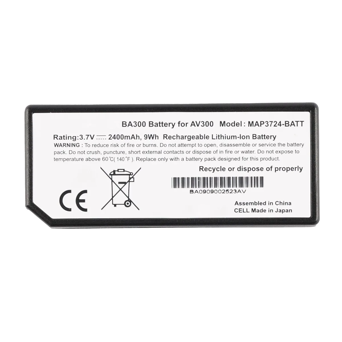 KingSener KingSener MAP3724-BATT 3.7V 2400mAh rescue battery — product photo