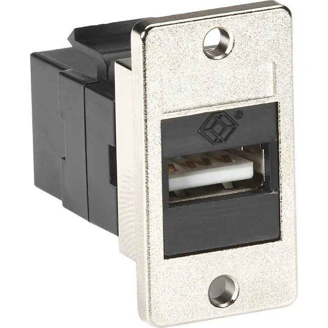 Black Box Corporation Black Box Corporation FMT1050 USB Type-A to Type-B panel-mount coupler telephone accessory — product photo