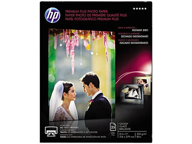 HP HP CR670A Photo Paper, Glossy, 8.5 x 11 in, 25 Sheets — product photo