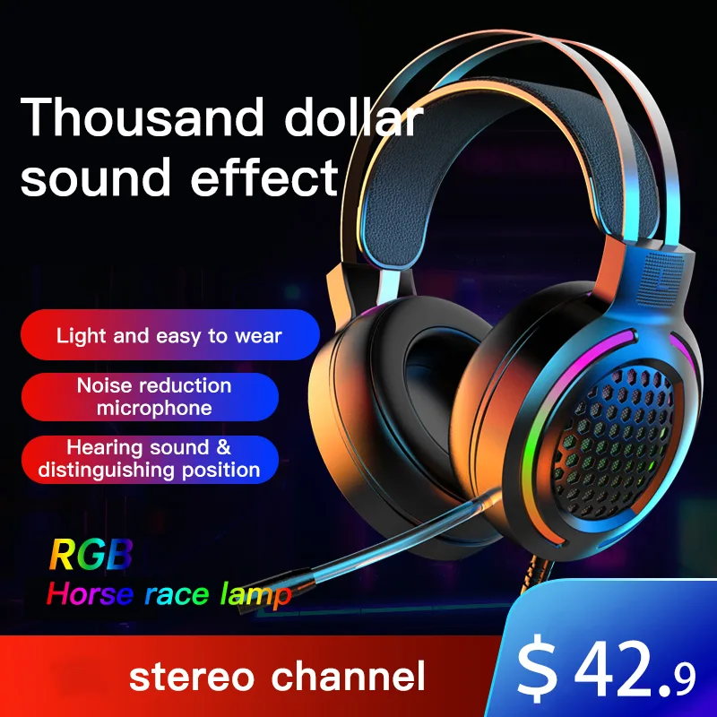 siroka siroka Gaming Wired Headset 40mm 3.5mm Black — product photo