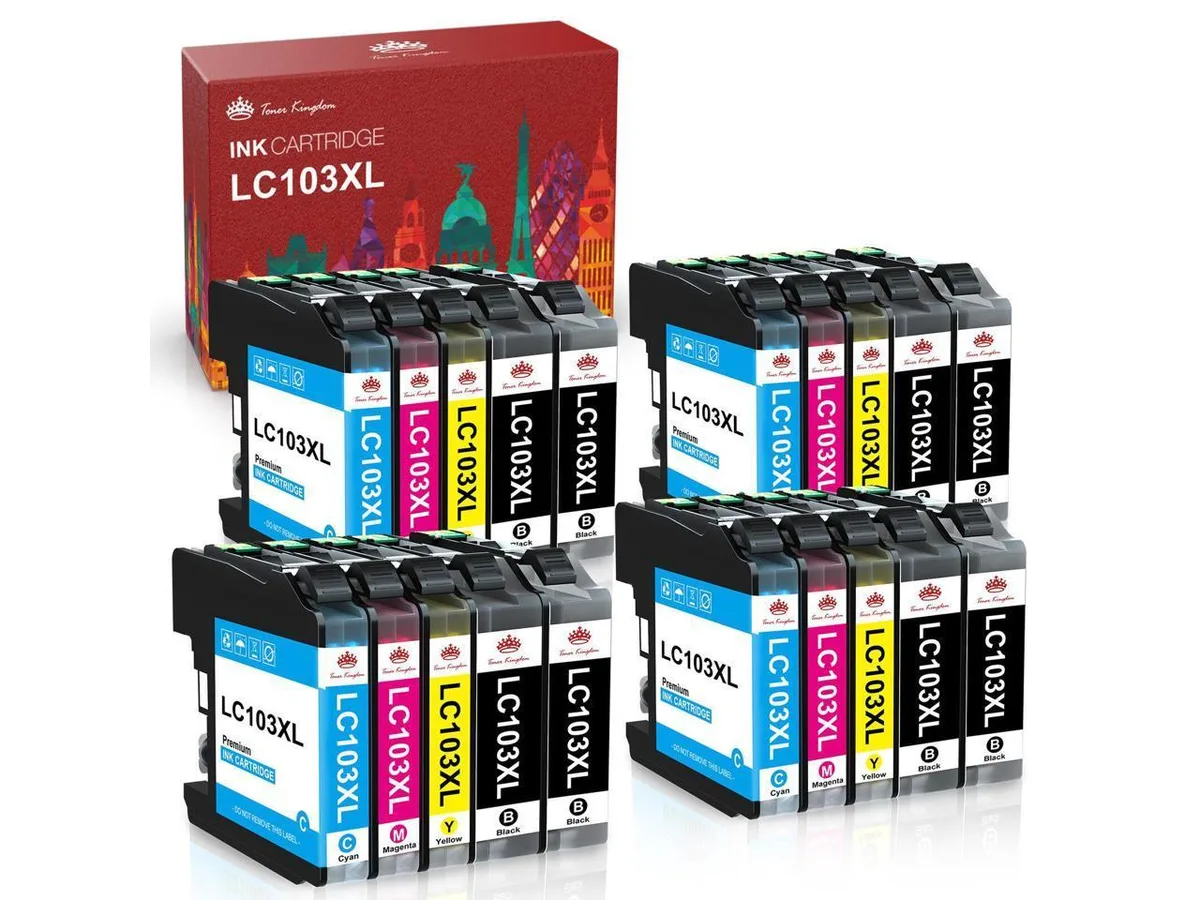 V4ink V4ink LC103XL 20-pack ink cartridges (8 black, 4 cyan, 4 yellow, 4 magenta) — product photo