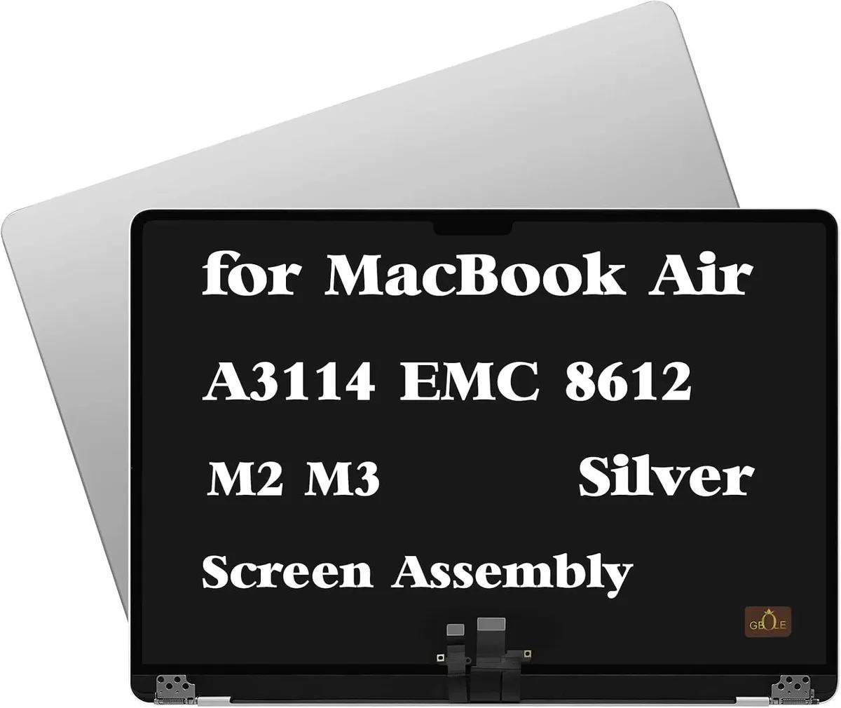 NUOLAISUN NUOLAISUN A3114 M3 MacBook Air A2941 EMC 8612 Retina 2024 Silver laptop screen — product photo