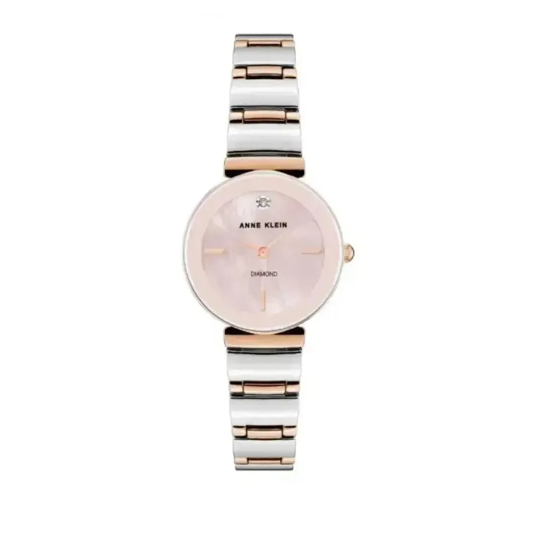 Anne Klein Anne Klein 28 mm Rose Gold Cable Band Pink Mother-of-Pearl Watch AK-2435PMRT — product photo
