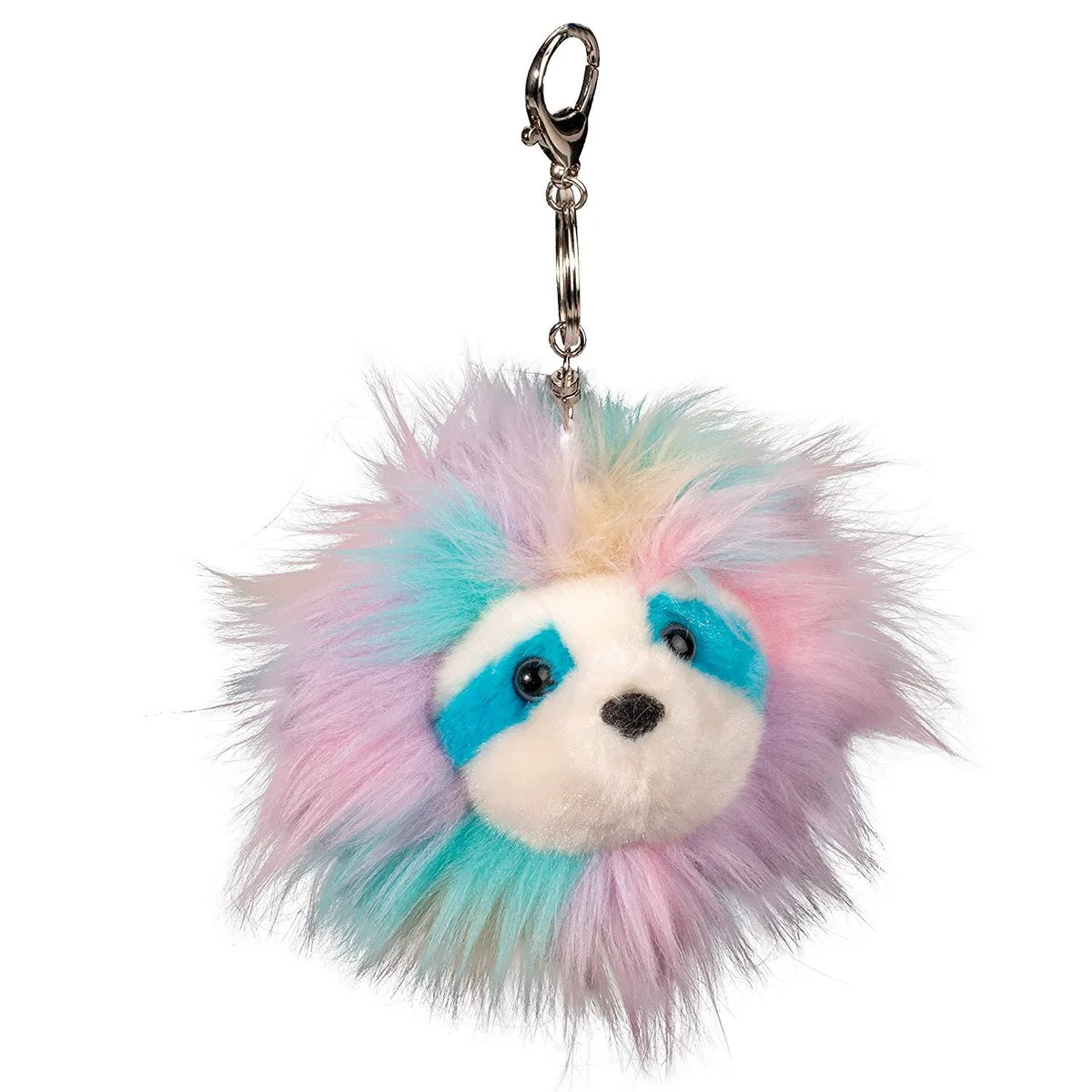 Douglas Toys Douglas Toys Rainbow Sloth Fur Fuzzle Pom Backpack Clip 4 — product photo