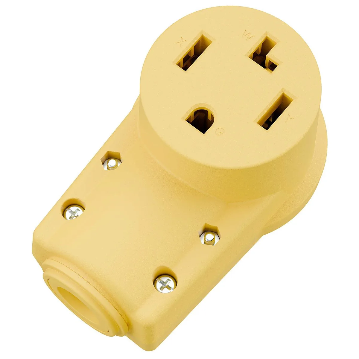 LORDWORLD LORDWORLD NEMA 14-30R Female Connector 30A 125/250V Yellow — product photo