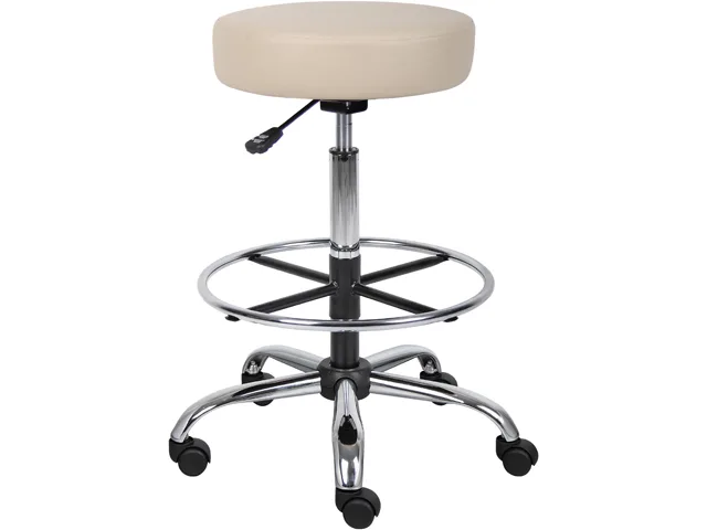 BOSS Office Products BOSS Office Products B16240-BG Vinyl Medical Stool Beige 23" Base — product photo