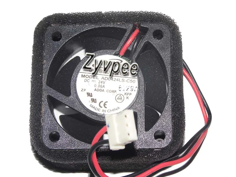 Zyvpee Zyvpee AD0424LS-C50 40mm 4020 DC24V 0.06A 2-wire industrial cooling fan — product photo