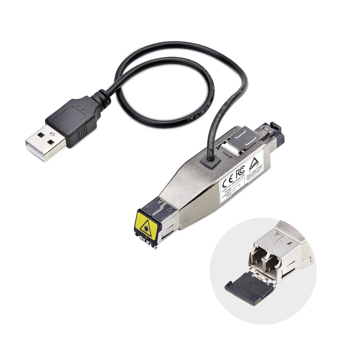 STARTECH STARTECH D01ML55U-FIBER-MEDIA Gigabit Fiber to RJ45 Ethernet Media Converter — product photo