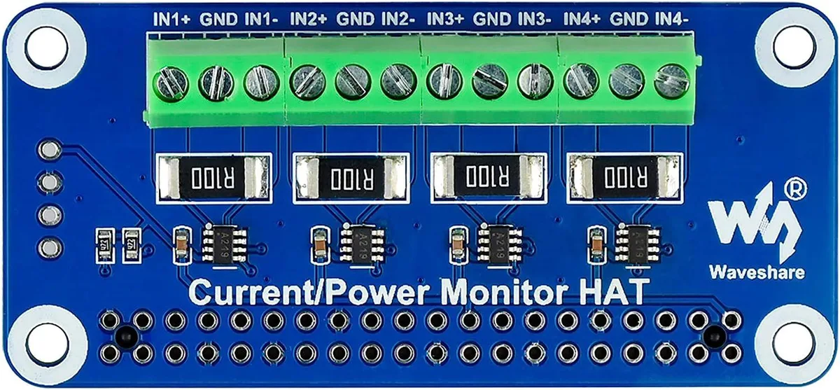 WaveShare WaveShare 4-CH Current/Voltage/Power Monitor HAT measurement tool — product photo