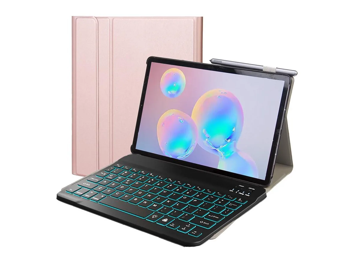 BONAEVER BONAEVER SM-T500 Keyboard Case for Galaxy Tab A7 10.4 inch 2020/2022 Rose Gold — product photo