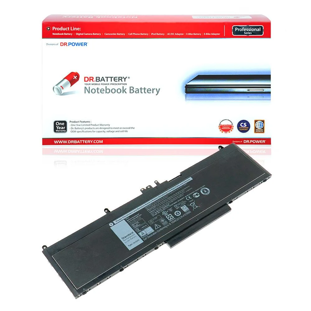 Dr. Battery Dr. Battery 4F5YV laptop battery for Dell Latitude 5570 E5570 Precision 3510 7.4V 4000mAh — product photo