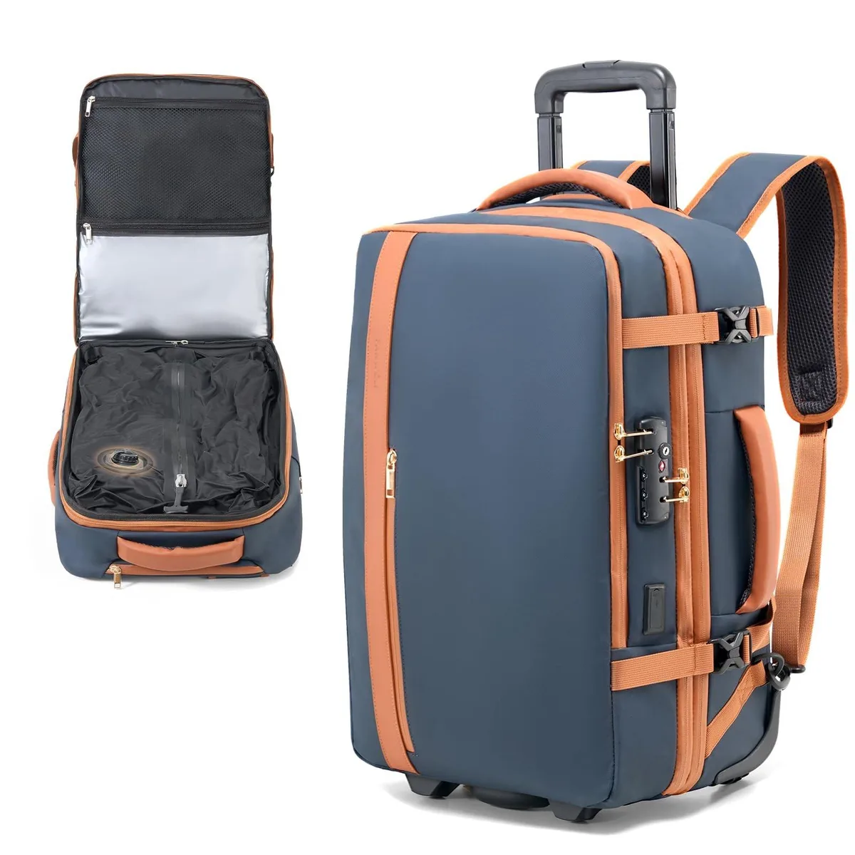 ARENTI ARENTI Rolling Vacuum Backpack 21.6" 13.8" 9" 13-19" Laptop 2 in 1 accessory — product photo