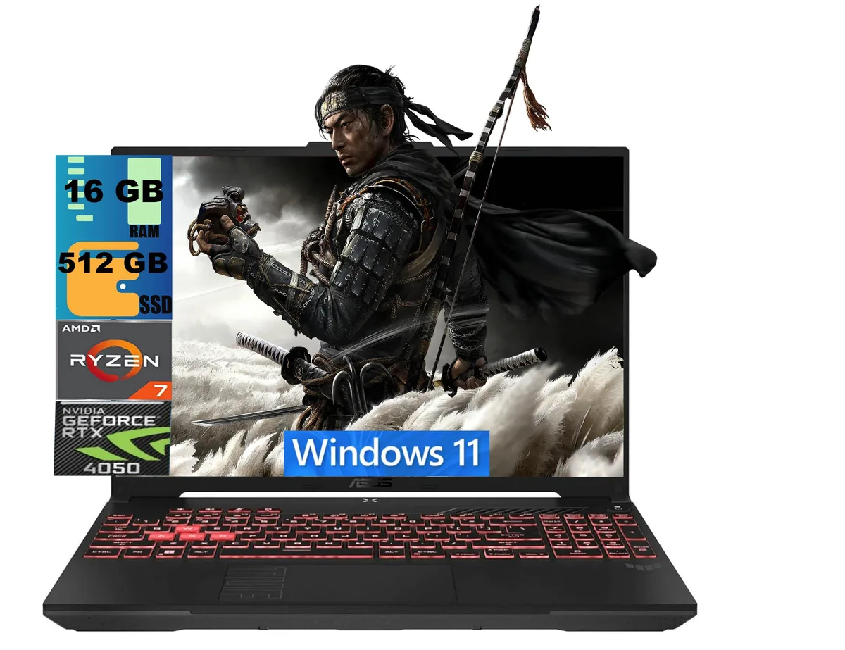 ASUS ASUS TUF A16 Raider 16.0" WUXGA 144Hz Ryzen 7 7445HS RTX 4050 gaming laptop — product photo