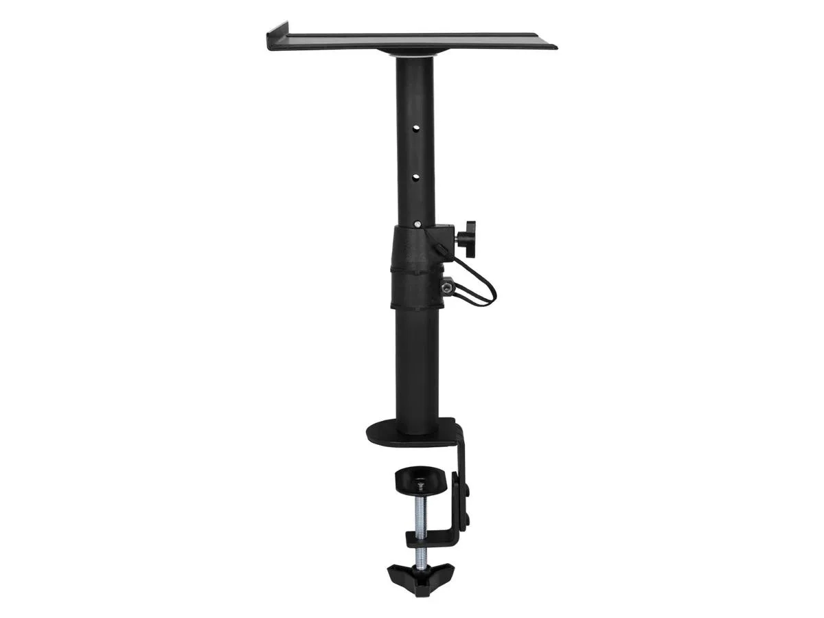 Monoprice Inc. Monoprice 144895 Universal Clamp-On Speaker Mount Pair 9.1" Tray 10.4-15.9" Height — product photo