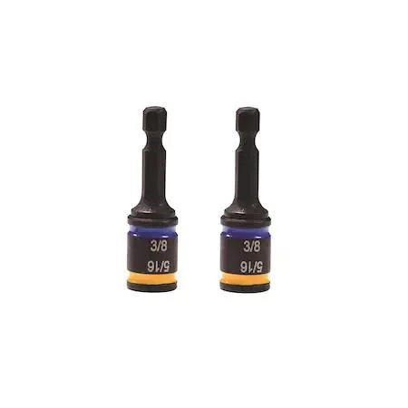 Two dual-sided magnetic hex drivers with 516 and 38 ends, slim reversible sockets, cleanable magnets