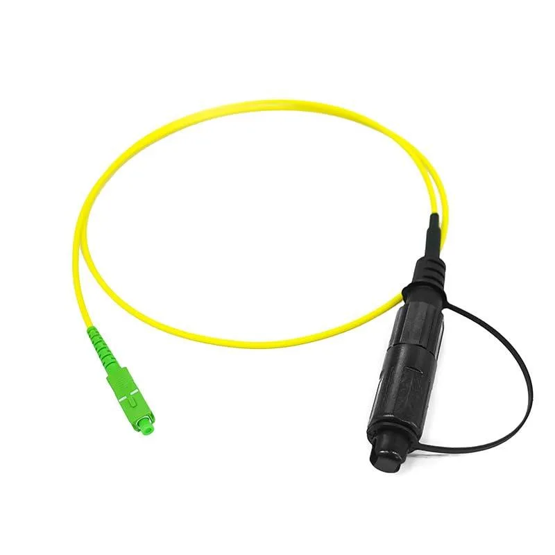OpticBuilds.com Opti Tap SC/APC to SC/APC Simplex SMF G.657.A2 0.3m 0.5m breakout 2.0mm 5.0mm LSZH — product photo