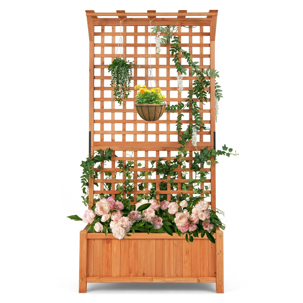 SlickBlue SlickBlue Raised Garden Bed with Trellis and Hanging Roof 66 lbs capacity — product photo