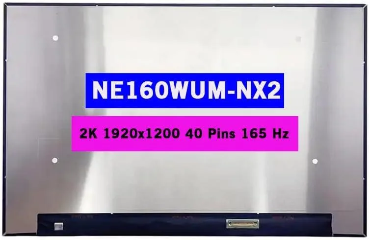 NUOLAISUN NUOLAISUN 16.0 2K 1920x1200 40 Pins 165 Hz Non-Touch LCD laptop screen — product photo
