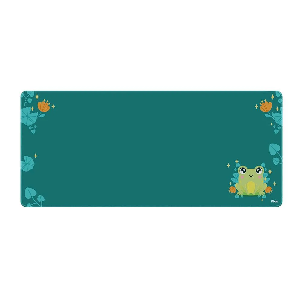 Pixio Pixio PXMP001XXL Mouse Pad 35.4 x 15.7 inch Lilly Frogs Green — product photo
