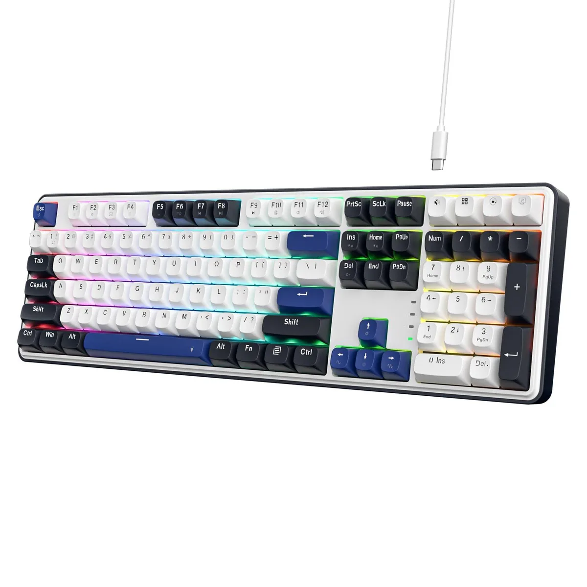  Redragon K689 Wired Gasket RGB Gaming Keyboard 108 Keys Cerulean Polar — product photo