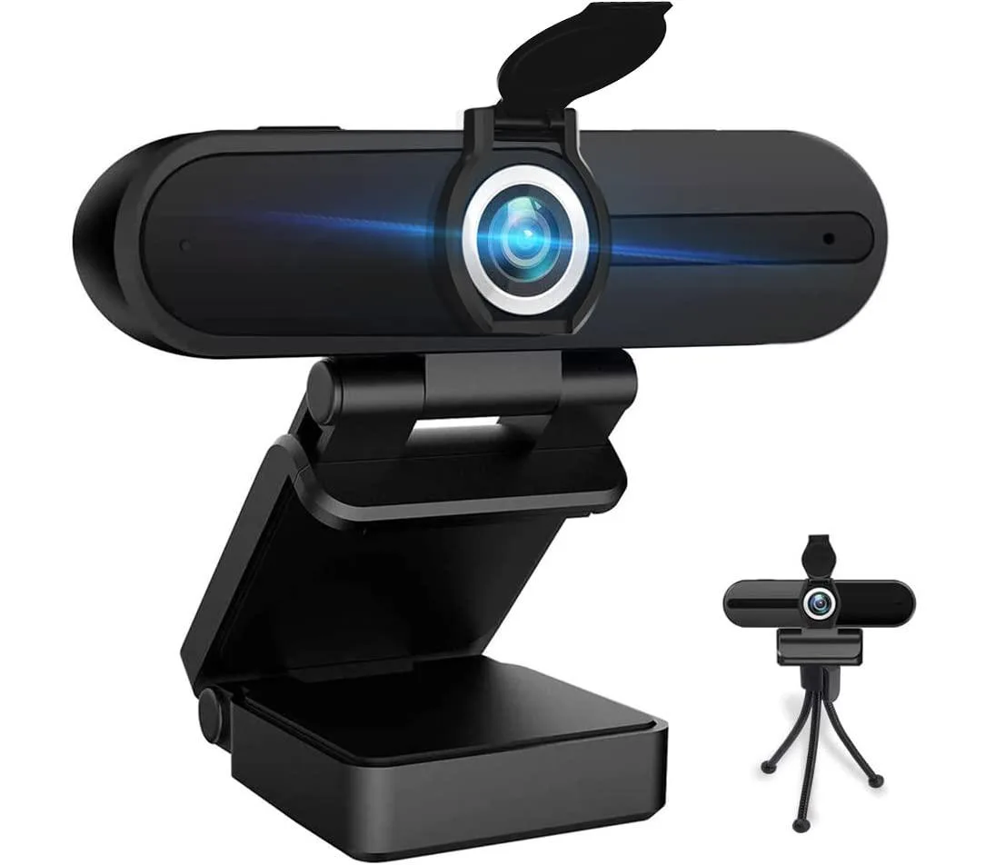 KEHIPI KEHIPI 4K Webcam 8MP USB 2.0 75° Privacy Shutter Tripod — product photo