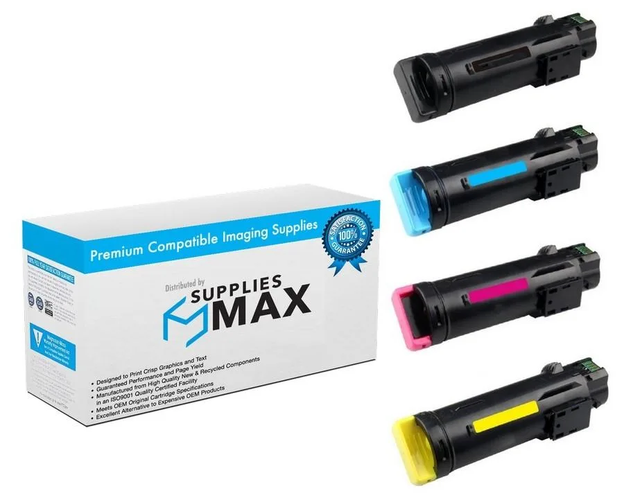 SuppliesMax SuppliesMax High Yield Toner Cartridge Combo Pack (BK/C/M/Y) 5500 Pages — product photo