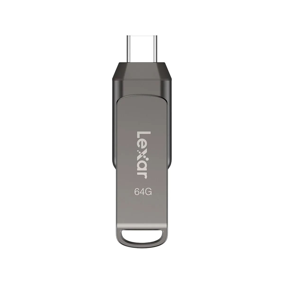 Lexar Lexar JumpDrive D400 Dual 64GB USB 3.1 Flash Drive Titanium — product photo