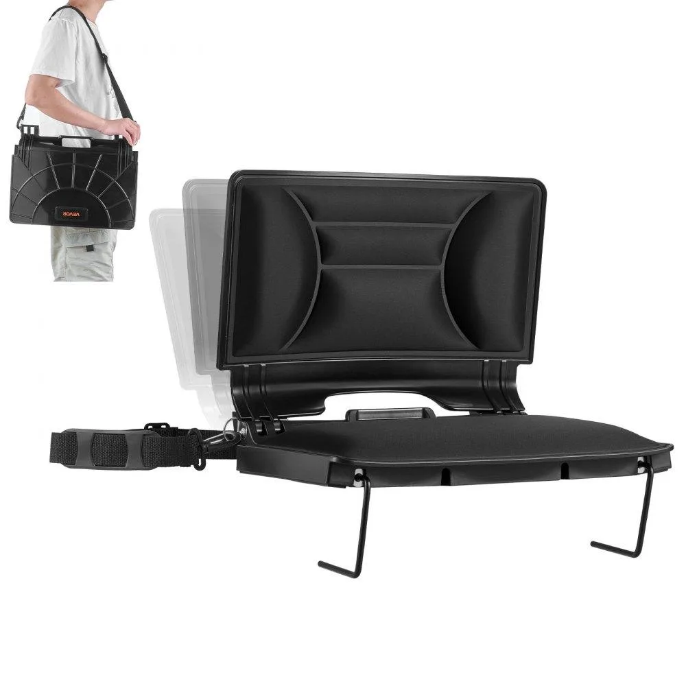 VEVOR VEVOR Folding Bleacher Chair 17 in Black Lycra — product photo
