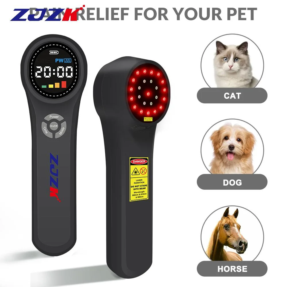 ZJZK ZJZK HHL02 Cold Laser Therapy 16×660nm 4×810nm 4×980nm Black — product photo