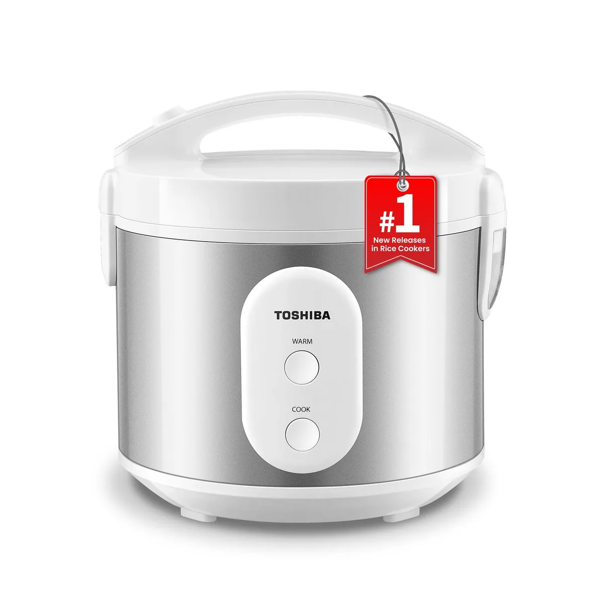  TOSHIBA RC-10JH1UUS(S) 5.5 Cup Rice Cooker Silvery White — product photo