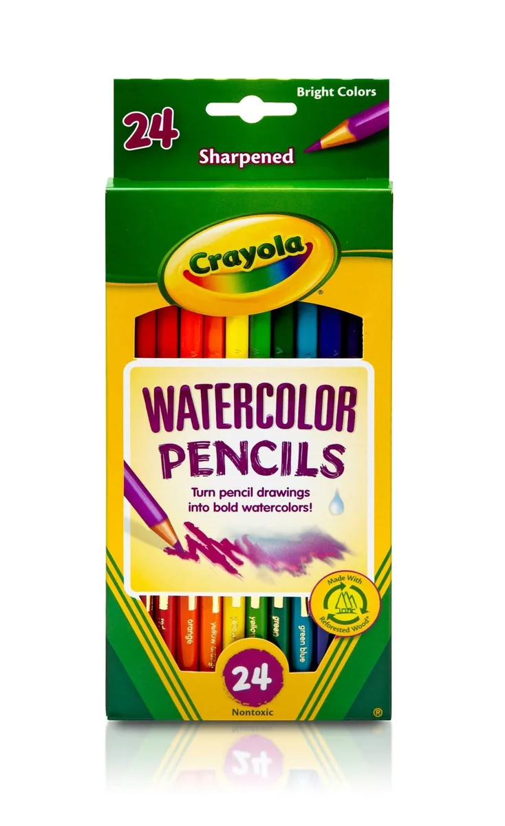 Crayola 24 Ct Watercolor Pencils — product photo