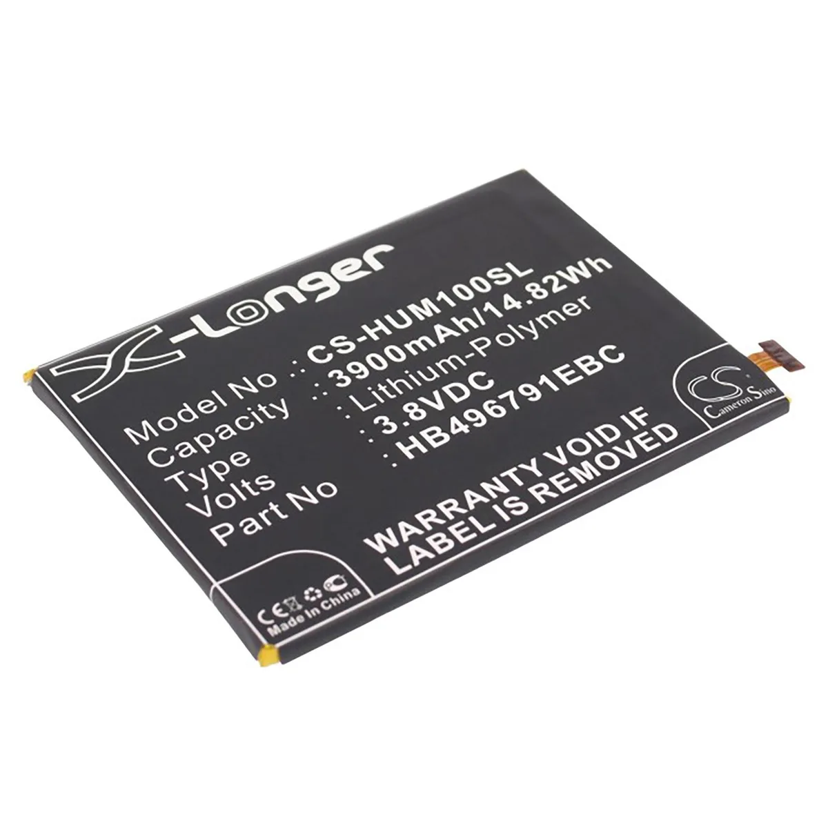 Cameron & Co Cameron & Co DS-CS-HUM100SL cell phone battery 3.9 Ah — product photo