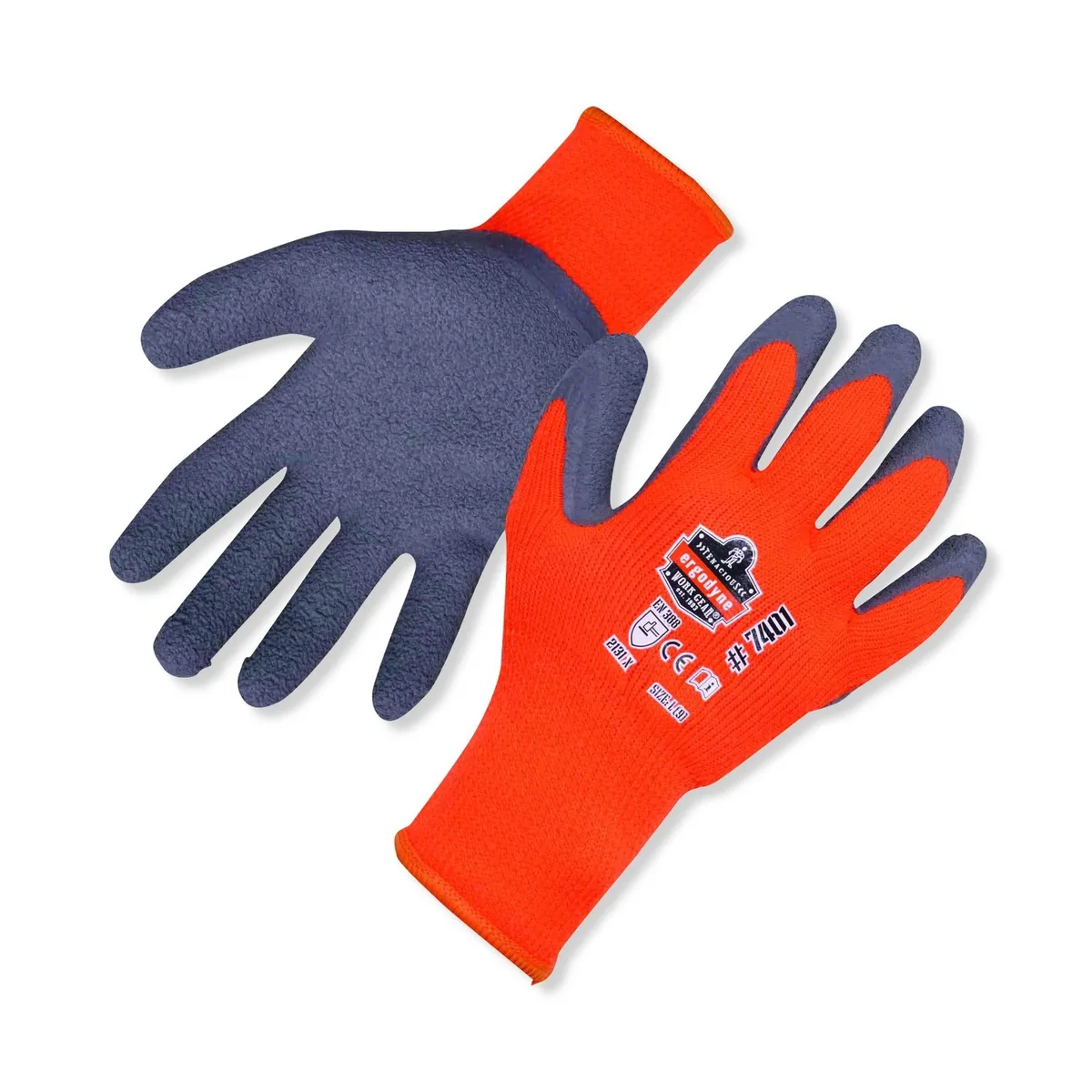Ergodyne Ergodyne ProFlex 7401 Coated Lightweight Winter Gloves Large Orange — product photo