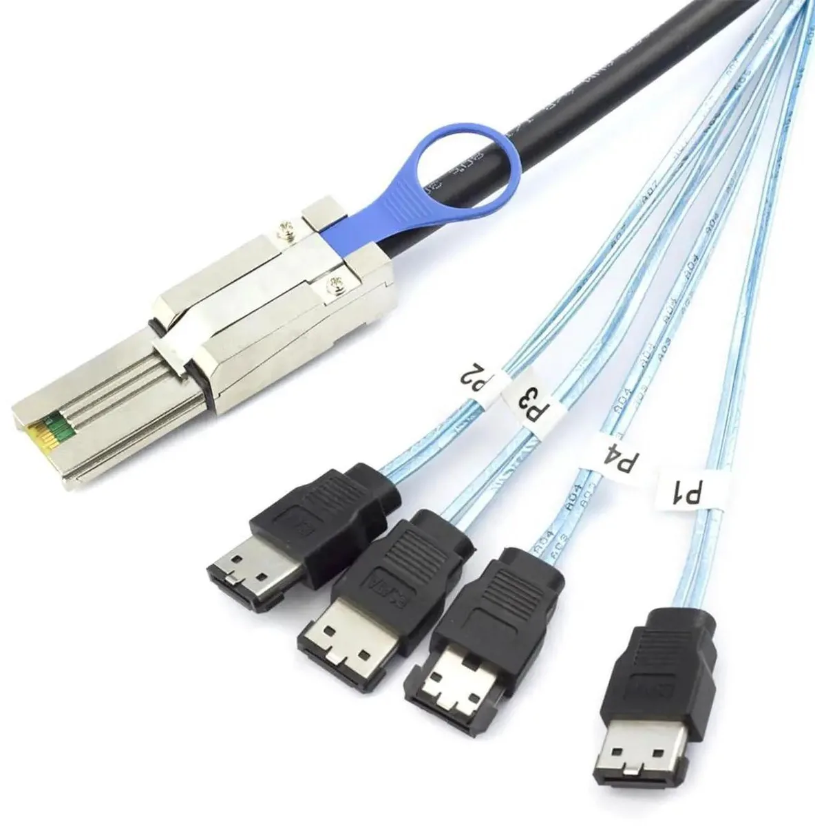 SMUGDESK SMUGDESK Mini SAS HD SFF8088 26Pin to 4×eSATA 7Pin Female Cable 3m — product photo