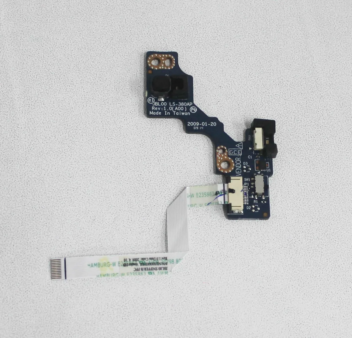 DELL DELL Latitude E6400 Power Button Board D459C for Palmrest TN281 — product photo