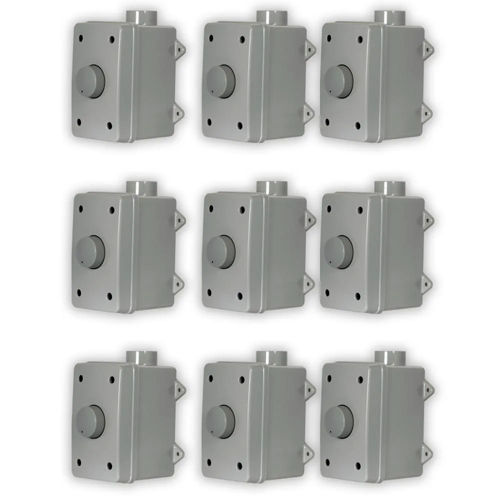 Goldwood Sound, Inc. Goldwood Sound, Inc. AAOVCD-G Outdoor Volume Controls Gray Weatherproof 9 Piece Set — product photo