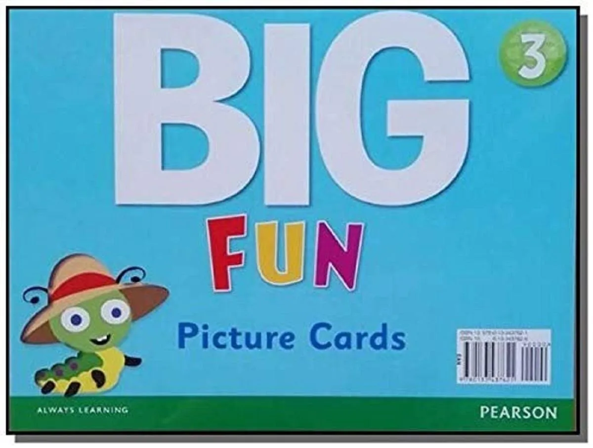 A boxed set of 21 educational picture cards for young learners