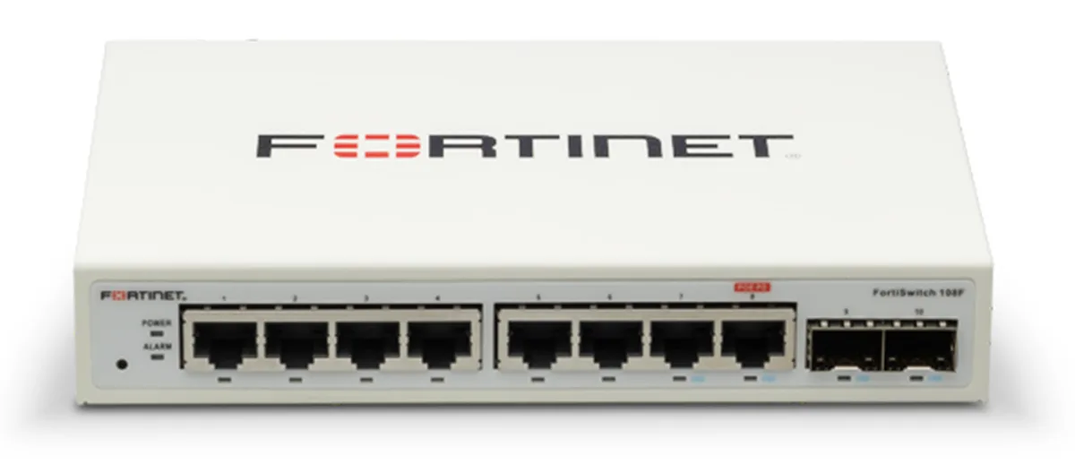 Fortinet Fortinet FS-108F firewall appliance 8 GE RJ45 2 GE SFP — product photo