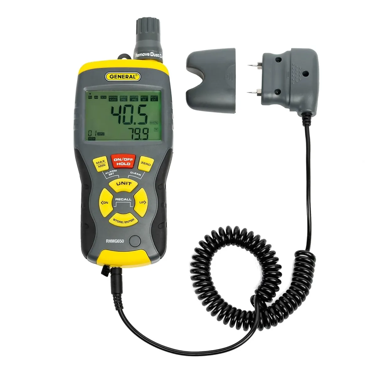 General Tools &amp; Instruments General Tools 9-In-1 Thermo-Hygrometer Pin/Pinless Moisture Meter — product photo