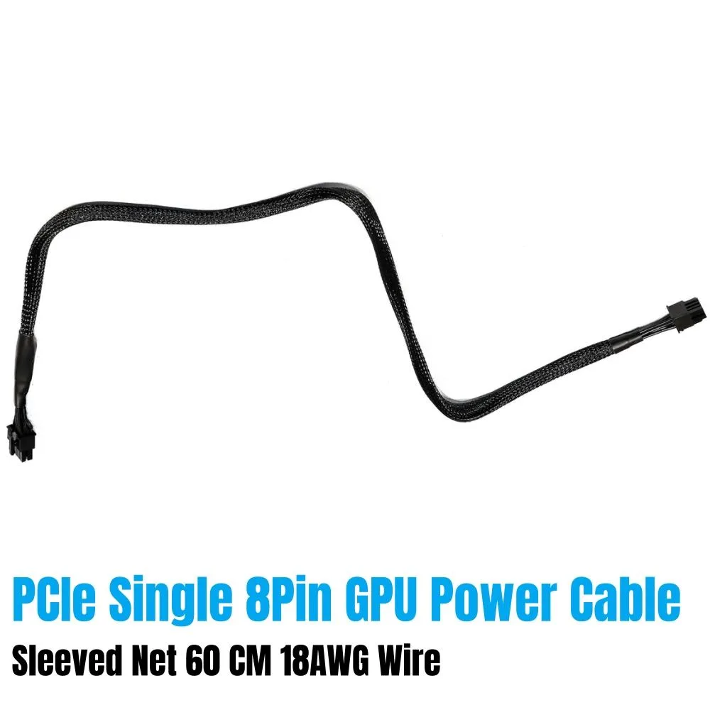YEPLOOK YEPLOOK PCIe 6+2 8Pin Sleeved 60cm GPU Power Cable Type 4 — product photo