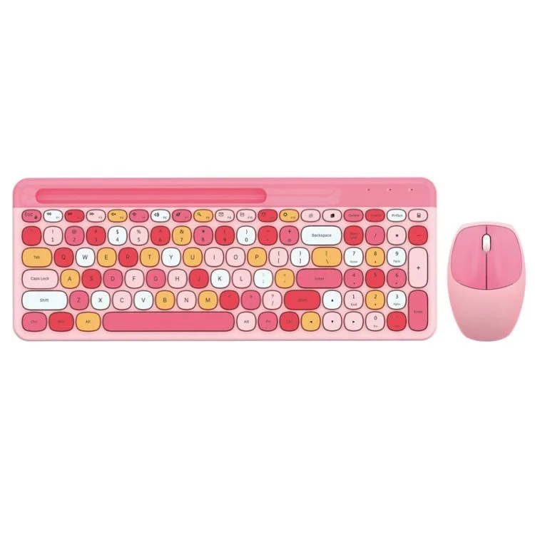 allentian allentian 888 2.4G Wireless Keyboard Mouse Set Pink — product photo