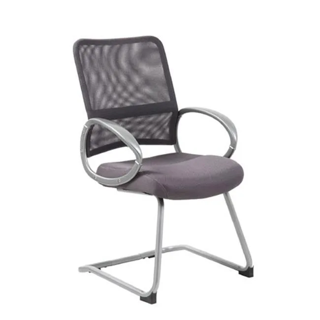 BOSS Office Products BOSS Office Products B6419-CG Mesh Guest Chair Charcoal Grey 24x24x39 in 250 lbs — product photo