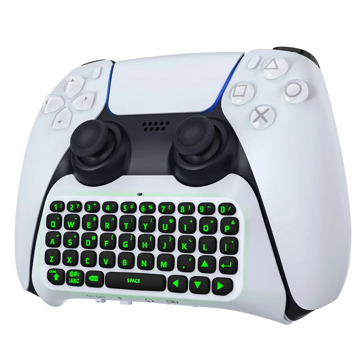 MoKo PS5 Controller Keyboard Green Backlight Bluetooth 3.0 — product photo