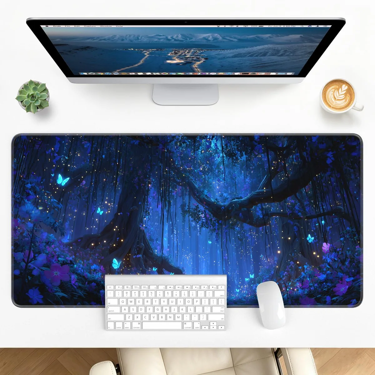  Stanploe DS-05-4080-Glow Forest mouse pad 31.5x15.7 in — product photo