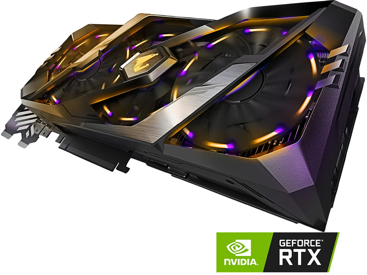 GIGABYTE GIGABYTE GV-N2080AORUS X-8GC GeForce RTX 2080 8GB graphics card — product photo