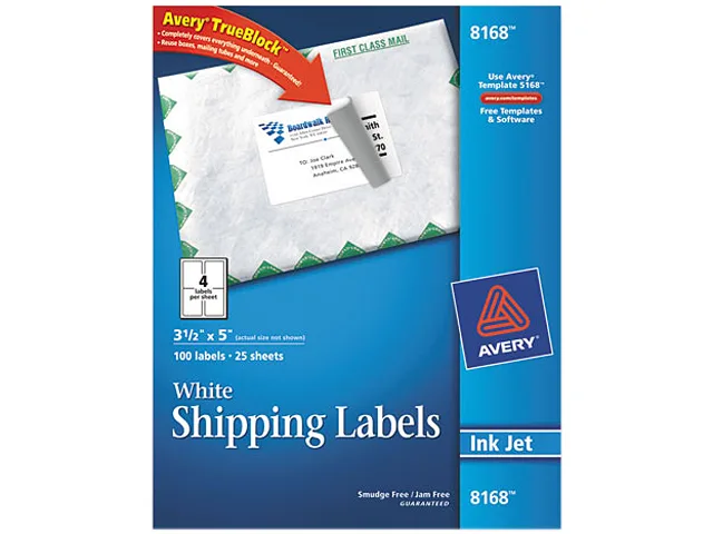 Avery Avery 8168 Shipping Labels 3.5" x 5" 100 Labels — product photo
