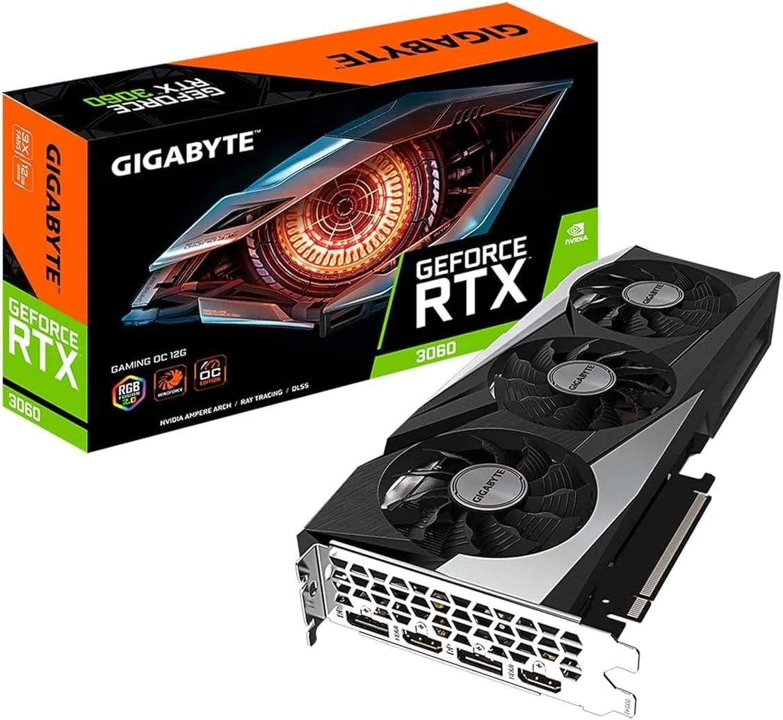 GIGABYTE GIGABYTE GeForce RTX 3060 Gaming OC 12GB graphics card (rev. 2.0) (LHR) — product photo