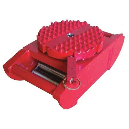 Dayton 21D021 steel equipment roller with 14 swivel rollers powder coated finish